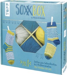 SoxxBox No. 1 - Petrol/Hellpetrol/Curry/Grau
