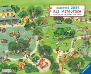 Ali Mitgutsch 2025 - Wimmelbilder - DUMONT Kinder-Kalender - Querformat 52 x 42,5 cm - Spiralbindung