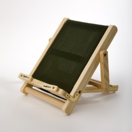 Bookchair Medium Grün - Buchständer Tablethalter aus Holz