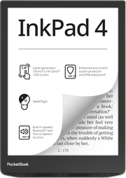 PocketBook E-Book-Reader InkPad 4 Stardust Silver (silber)