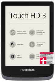 PocketBook E-Book-Reader Touch HD 3 metallic grey (metallic grau)
