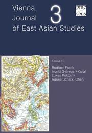 Vienna Journal of East Asian Studies - Cover