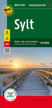 Sylt, Wander-, Rad- und Freizeitkarte 1:35.000, WKD 3759