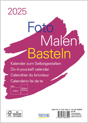Foto-Malen-Basteln Bastelkalender A5 weiß 2025