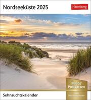 Nordseeküste Sehnsuchtskalender 2025 - Wochenkalender mit 53 Postkarten
