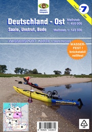 Wassersport-Wanderkarte/Deutschland Ost für Kanu- und Rudersport