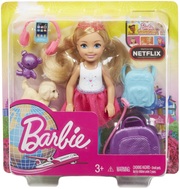 Barbie - Reise Chelsea Puppe und Zubehör