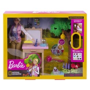 Barbie - Ankleidepuppe Insektenforscherin Puppe und Spielset
