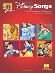Disney Songs Beginning -For Solo Guitar- (Book)