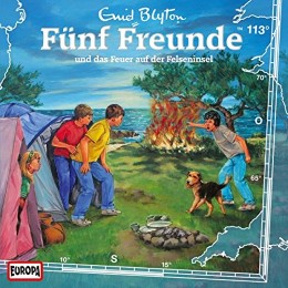 Fünf Freunde und das Feuer auf der Felseninsel - Cover