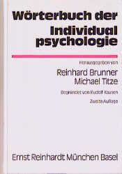 Wörterbuch der Individualpsychologie - Cover