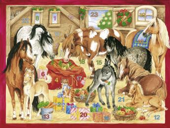 Pferde-Weihnacht im Stall
