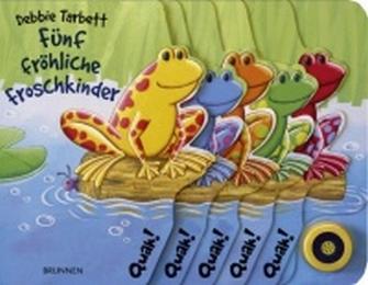 Fünf fröhliche Froschkinder