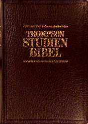 Thompson Studienbibel in Lederhülle, blau