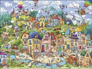Heye - Triangularpuzzle - Happytown, 1500 Teile - Abbildung 1