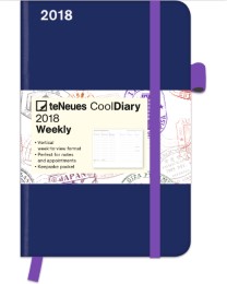 Cool Diary Weekly Blue/Stamps 2018