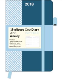 Cool Diary Weekly Pattern/Petrol 2018 - Cover