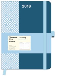 Cool Diary Weekly Pattern/Petrol 2018 - Cover