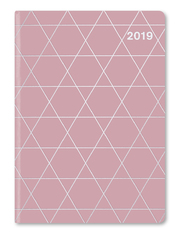 GlamLine Booklet Diary Antique Pink Silver 2019 - Cover