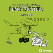 Bunny Suicides 2021 - Wand-Kalender - Mini-Broschürenkalender - 17,5x17,5 - 17,5x35 geöffnet - Cartoon