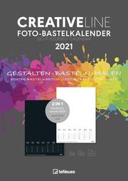Foto-Bastelkalender 2 in 1 schwarz/weiß 2021