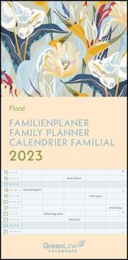 GreenLine Floral Familienplaner 2023