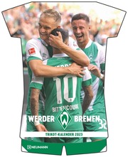 Werder Bremen 2023 - Trikotkalender - Fan-Kalender - Fußball-Kalender - 34,1x42 - Sport