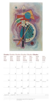 Kandinsky 2024 - Wand-Kalender - Broschüren-Kalender - 30x30 - 30x60 geöffnet - Kunst-Kalender - Illustrationen 11