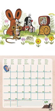Der kleine Maulwurf 2024 - Wand-Kalender - Broschüren-Kalender - 30x30 - 30x60 geöffnet - Kinder-Kalender - Illustrationen 11