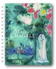 Marc Chagall 2024 - Diary - Buchkalender - Taschenkalender - Kunstkalender - 16,5x21,6