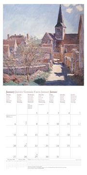 Claude Monet 2025 - Wand-Kalender - Broschüren-Kalender - 30x30 - 30x60 geöffnet - Kunst-Kalender - Abbildung 1
