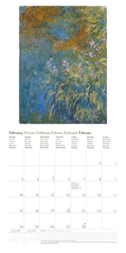 Claude Monet 2025 - Wand-Kalender - Broschüren-Kalender - 30x30 - 30x60 geöffnet - Kunst-Kalender - Abbildung 2