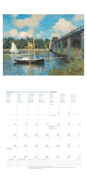 Claude Monet 2025 - Wand-Kalender - Broschüren-Kalender - 30x30 - 30x60 geöffnet - Kunst-Kalender - Abbildung 8