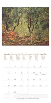 Claude Monet 2025 - Wand-Kalender - Broschüren-Kalender - 30x30 - 30x60 geöffnet - Kunst-Kalender - Abbildung 9