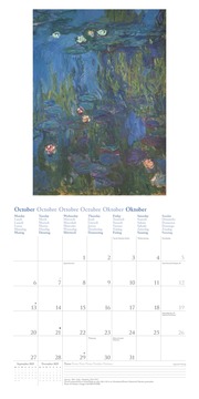 Claude Monet 2025 - Wand-Kalender - Broschüren-Kalender - 30x30 - 30x60 geöffnet - Kunst-Kalender - Abbildung 10