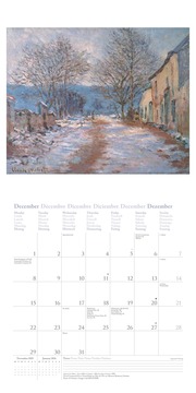 Claude Monet 2025 - Wand-Kalender - Broschüren-Kalender - 30x30 - 30x60 geöffnet - Kunst-Kalender - Abbildung 12