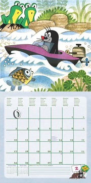 Der kleine Maulwurf 2025 - Wand-Kalender - Broschüren-Kalender - 30x30 - 30x60 geöffnet - Kinder-Kalender - Abbildung 2