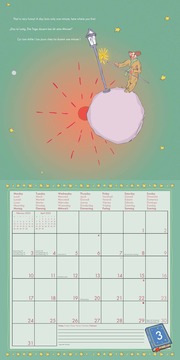 Der Kleine Prinz 2025 - Wand-Kalender - Broschüren-Kalender - 30x30 - 30x60 geöffnet - Kinder-Kalender - Illustrationen - Illustrationen 3