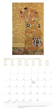 Gustav Klimt 2025 - Wand-Kalender - Broschüren-Kalender - 30x30 - 30x60 geöffnet - Kunst-Kalender - Abbildung 2