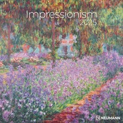 Impressionism 2025 - Wand-Kalender - Borschüren-Kalender - 30x30 - 30x60 geöffnet - Kunst-Kalender