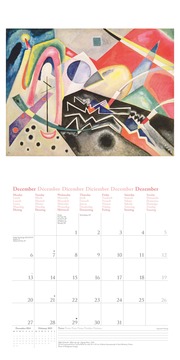 Kandinsky 2025 - Wand-Kalender - Broschüren-Kalender - 30x30 - 30x60 geöffnet - Kunst-Kalender - Illustrationen 12