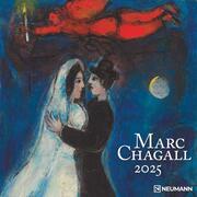 Marc Chagall 2025 - Wand-Kalender - Broschüren-Kalender - 30x30 - 30x60 geöffnet