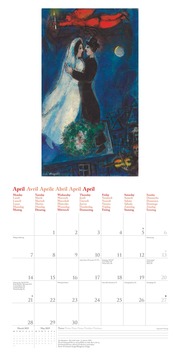 Marc Chagall 2025 - Wand-Kalender - Broschüren-Kalender - 30x30 - 30x60 geöffnet - Kunst-Kalender - Abbildung 4