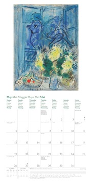 Marc Chagall 2025 - Wand-Kalender - Broschüren-Kalender - 30x30 - 30x60 geöffnet - Kunst-Kalender - Abbildung 5