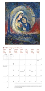 Marc Chagall 2025 - Wand-Kalender - Broschüren-Kalender - 30x30 - 30x60 geöffnet - Kunst-Kalender - Abbildung 6