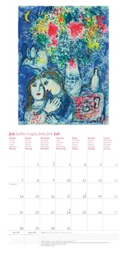 Marc Chagall 2025 - Wand-Kalender - Broschüren-Kalender - 30x30 - 30x60 geöffnet - Kunst-Kalender - Abbildung 7
