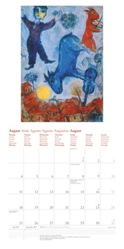 Marc Chagall 2025 - Wand-Kalender - Broschüren-Kalender - 30x30 - 30x60 geöffnet - Kunst-Kalender - Abbildung 8