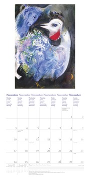 Marc Chagall 2025 - Wand-Kalender - Broschüren-Kalender - 30x30 - 30x60 geöffnet - Kunst-Kalender - Abbildung 11