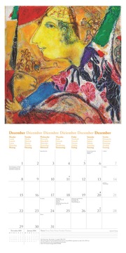 Marc Chagall 2025 - Wand-Kalender - Broschüren-Kalender - 30x30 - 30x60 geöffnet - Kunst-Kalender - Abbildung 12