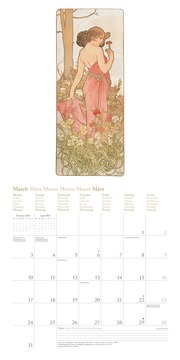 Mucha 2025 - Wand-Kalender - Broschüren-Kalender - 30x30 -30x60 geöffnet - Kunst-Kalender - Abbildung 3